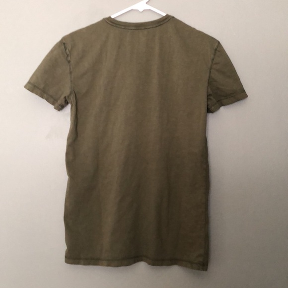 American Eagle Olive Short Sleeve Shirt - Picture 2 of 4